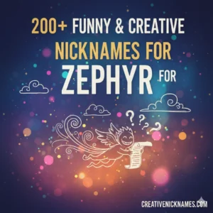 Nicknames for Zephyr
