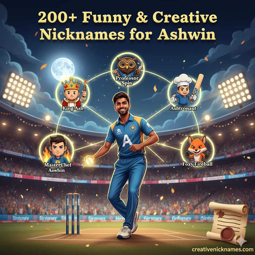 Nicknames for Ashwin