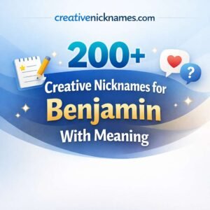 Nicknames for Benjamin