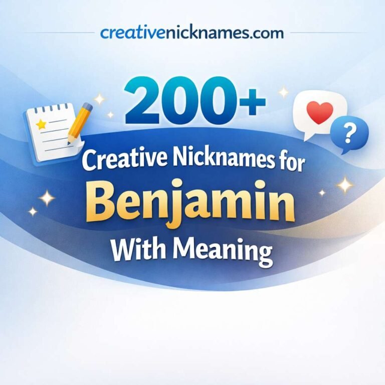 Nicknames for Benjamin