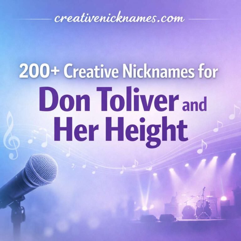 Nicknames for Don Toliver and Her Height