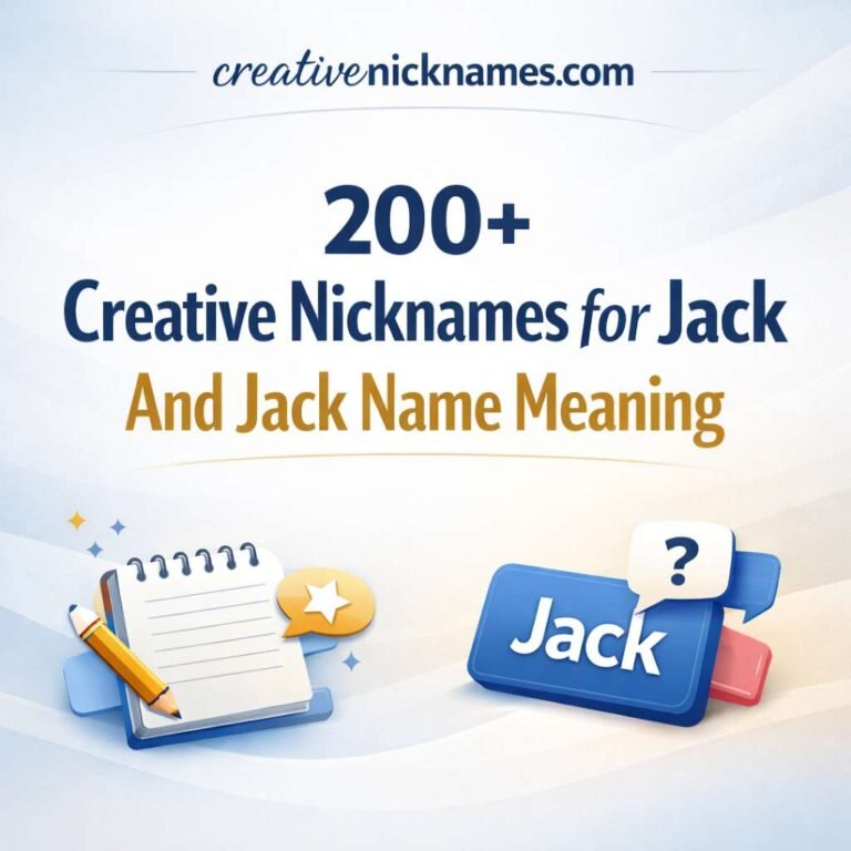 Nicknames for Jack