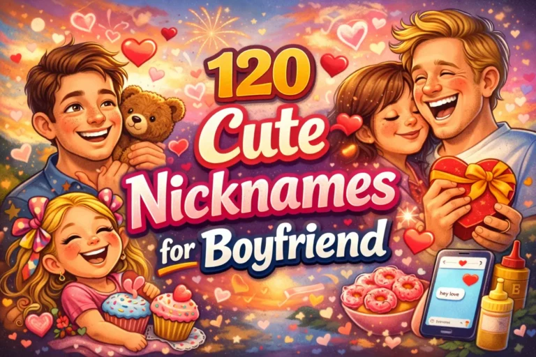 Cute Nicknames for Boyfriend