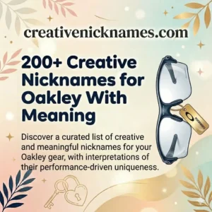 Nicknames for Oakley