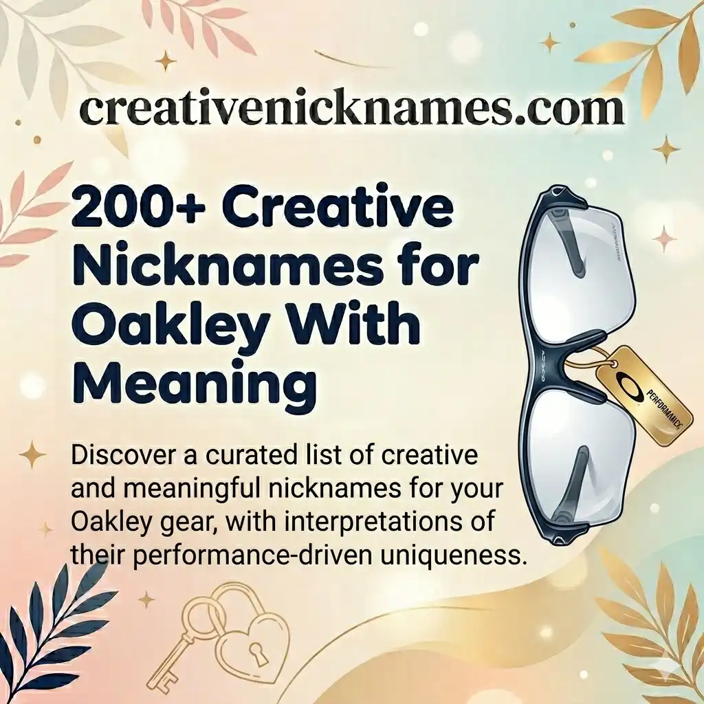 Nicknames for Oakley
