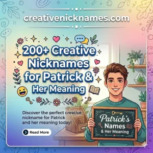 Nicknames for Patrick