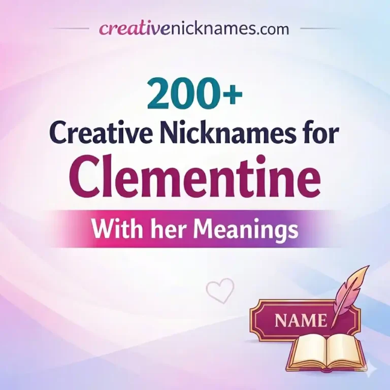 Nicknames for Clementine