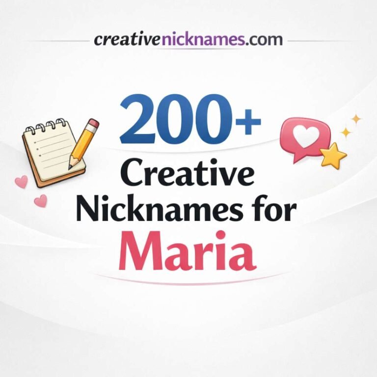 Nicknames for Maria