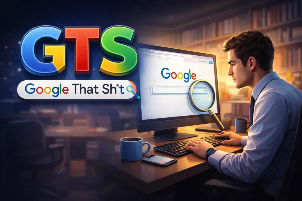 GTS as “Google That Sht”