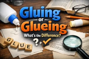 Gluing or Glueing – What’s the Difference