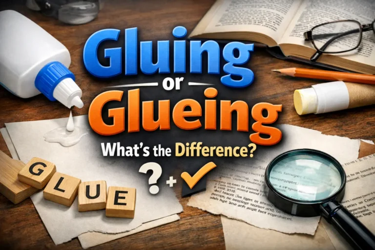 Gluing or Glueing – What’s the Difference