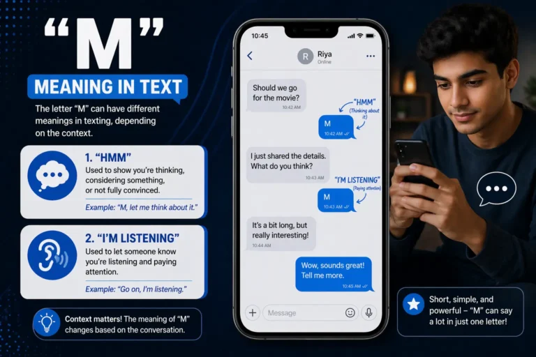 “M” Meaning in Text