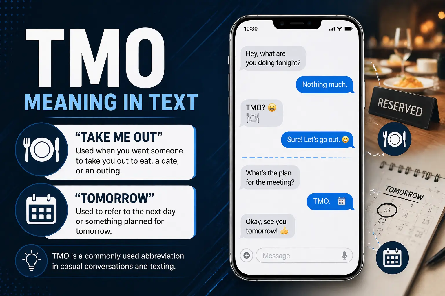 TMO Meaning in Text