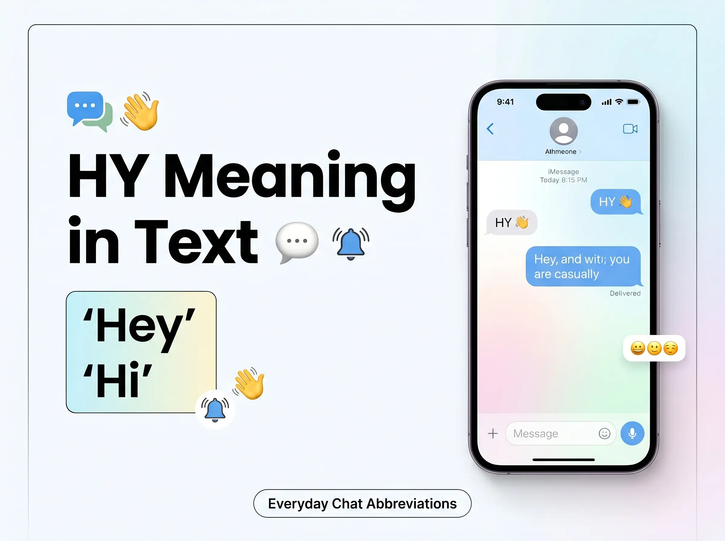 hy meaning in text