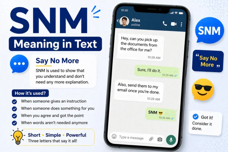 snm meaning in text