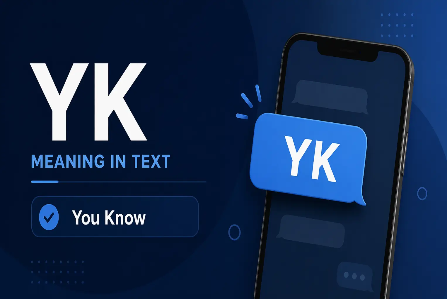 yk meaning in text