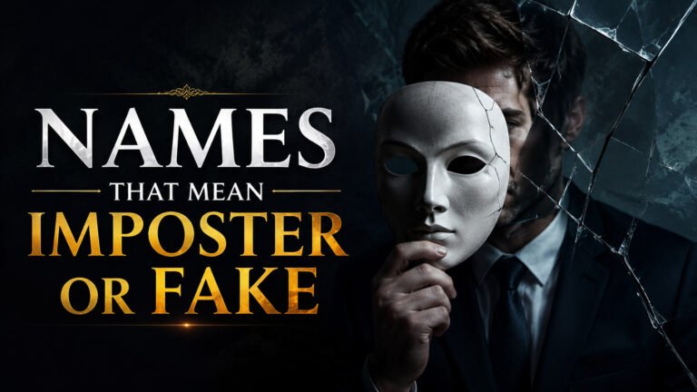 Names That Mean Imposter or Fake